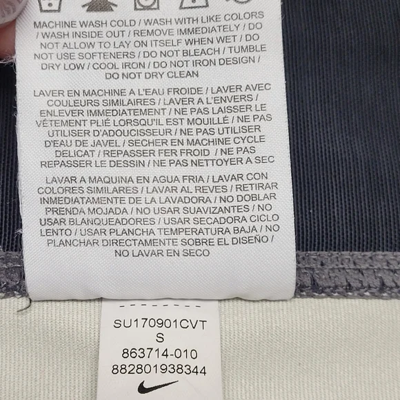 Nike Dri-Fit running reflective capri cropped leggings mesh - Picture 7 of 10